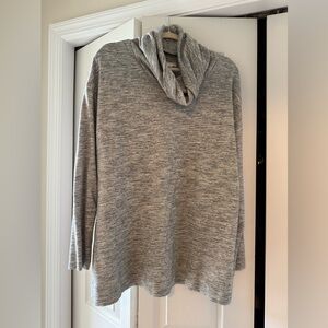 Ava & Viv Heather Gray Cowl Neck Sweatshirt